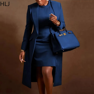 Elegant Office Blazer & Dress Set