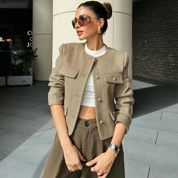 Tailored Cropped Blazer