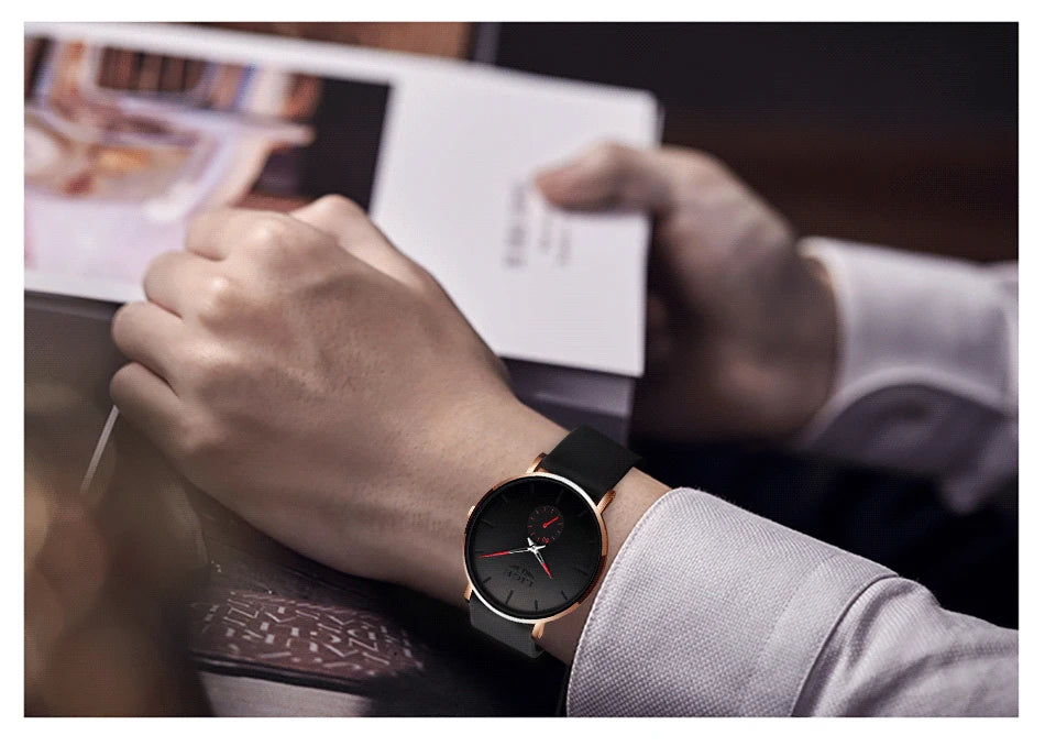 LIGE Ultra-Thin Men’s Quartz Watch