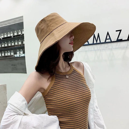 Japanese Style Wide Brim Sun Hat