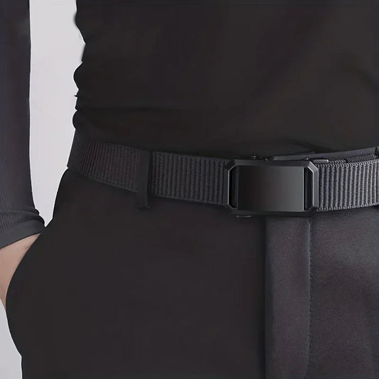 Men's Automatic Buckle Canvas Belt