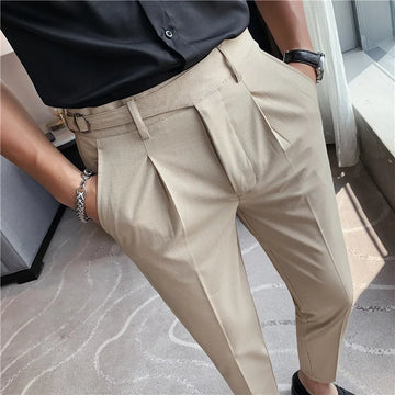 Slim Fit Elasticity Suit Pants