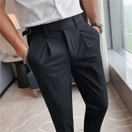 Slim Fit Elasticity Suit Pants
