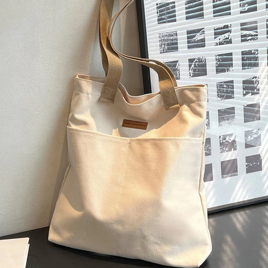 Structured Canvas Tote Bag