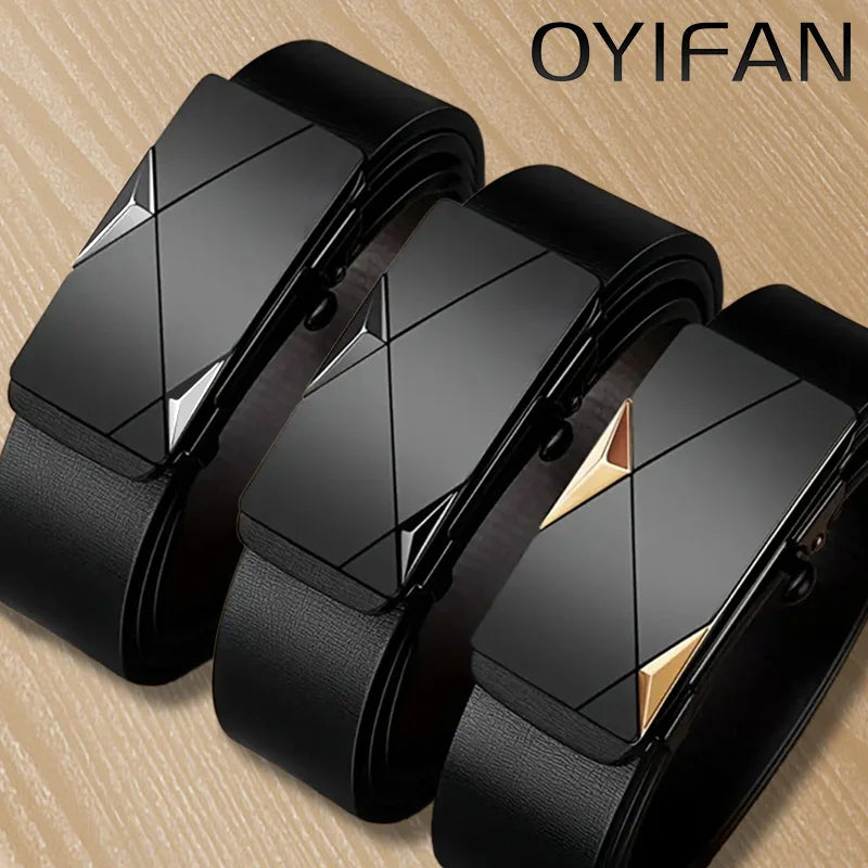 Linear Gloss Belt — Jet Black