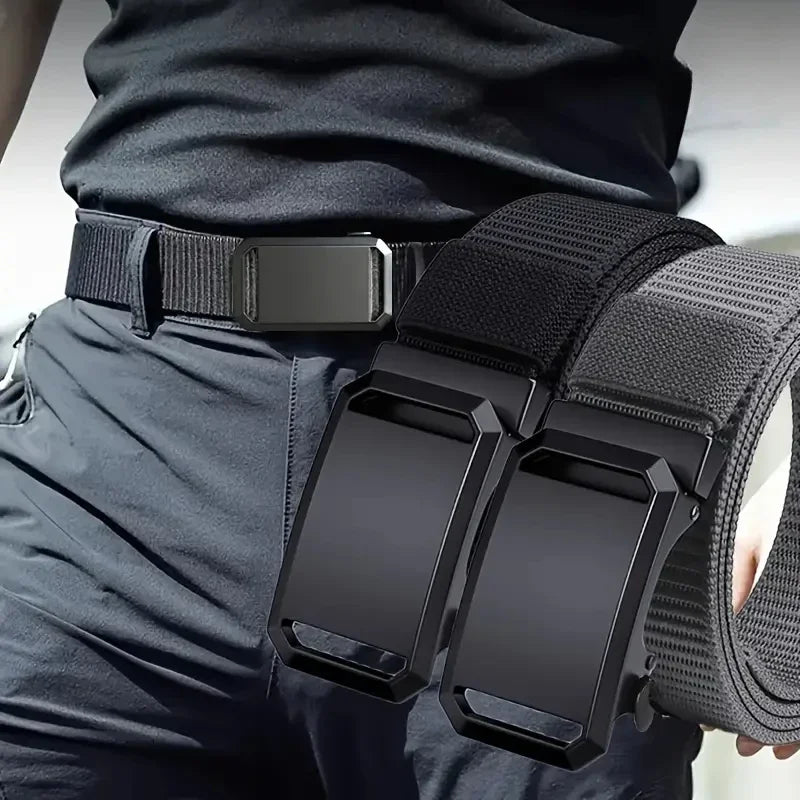 Men's Automatic Buckle Canvas Belt