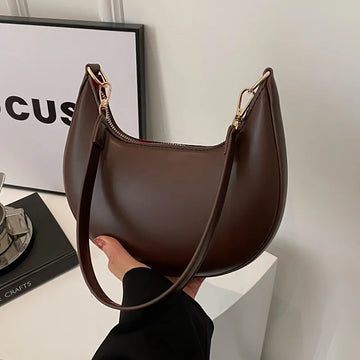 Moon-Shaped Shoulder Bag