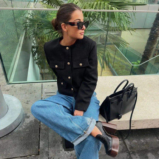 Tailored Cropped Blazer
