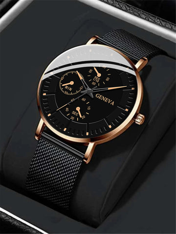 Geneva Axis - Men's Casual and Elegant Wristwatch