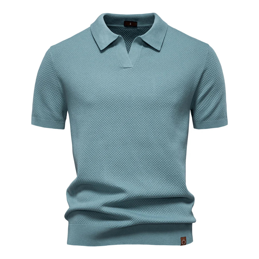 Buttonless Casual Polo Shirt