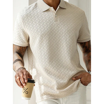 Jacquard Texture Polo Shirt