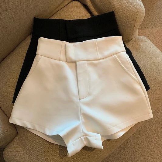 Tailored A-Line Suit Shorts